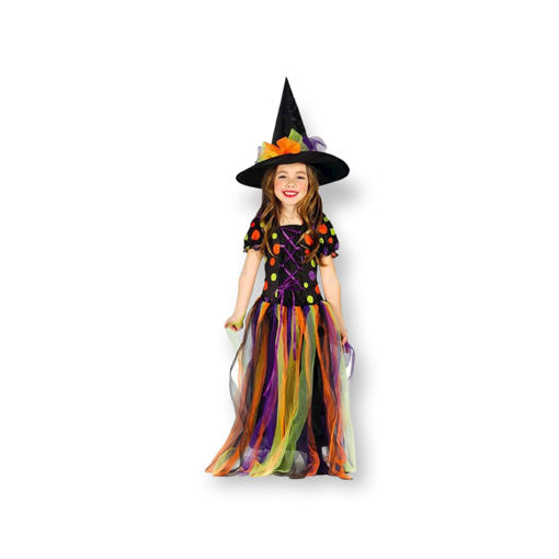Picture of SPOTTY WITCH COSTUME 3-4 YEARS